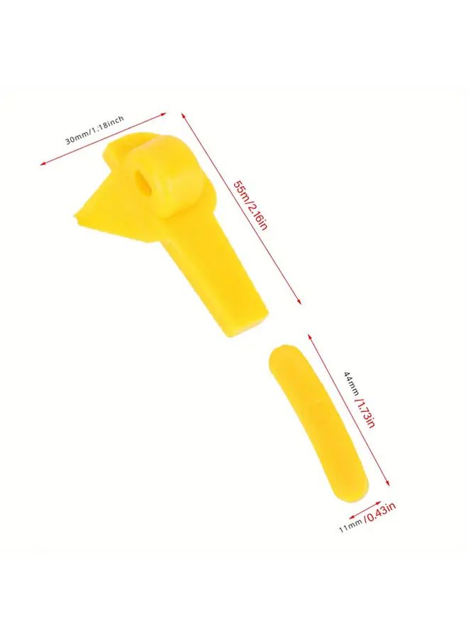 ABS Tire Removal Heads Set 20pcs Wheel Rim Saver And Bead Breaker Kit For Duck Insertion With Installation Removable Tips Wheel Maintenance Tire Changing Tools Easy Installation Compact Tool Set Reliable Performance Precision Tools Rim Saver Tool For Offroad Drivers Auto Enthusiasts - Image 3