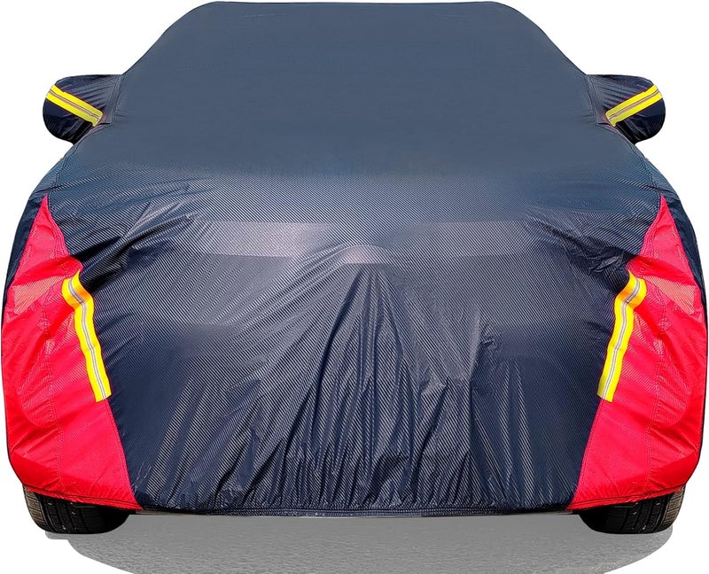DINGHAO Waterproof Car Cover for SUVs, 6 Layers All Weather Protection (173-183 inch) - Image 1