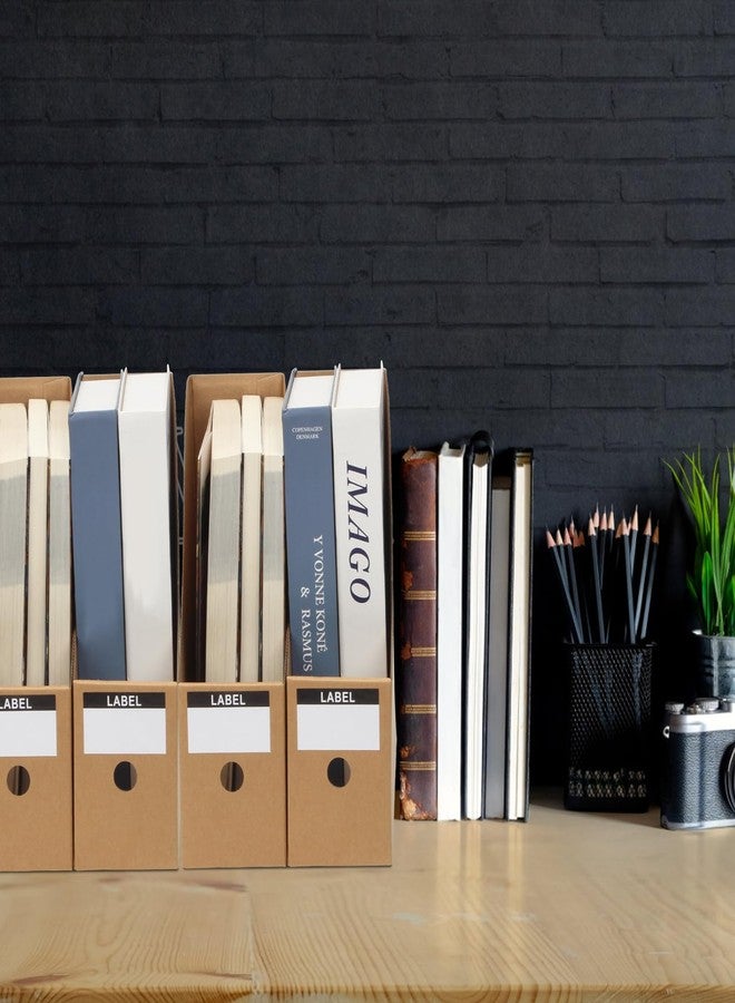 DIICCYO 24 Pcs Cardboard Magazine File Holders Paper Magazine Book Bin Box - Image 3
