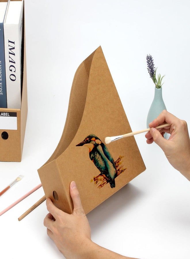 DIICCYO 24 Pcs Cardboard Magazine File Holders Paper Magazine Book Bin Box - Image 5