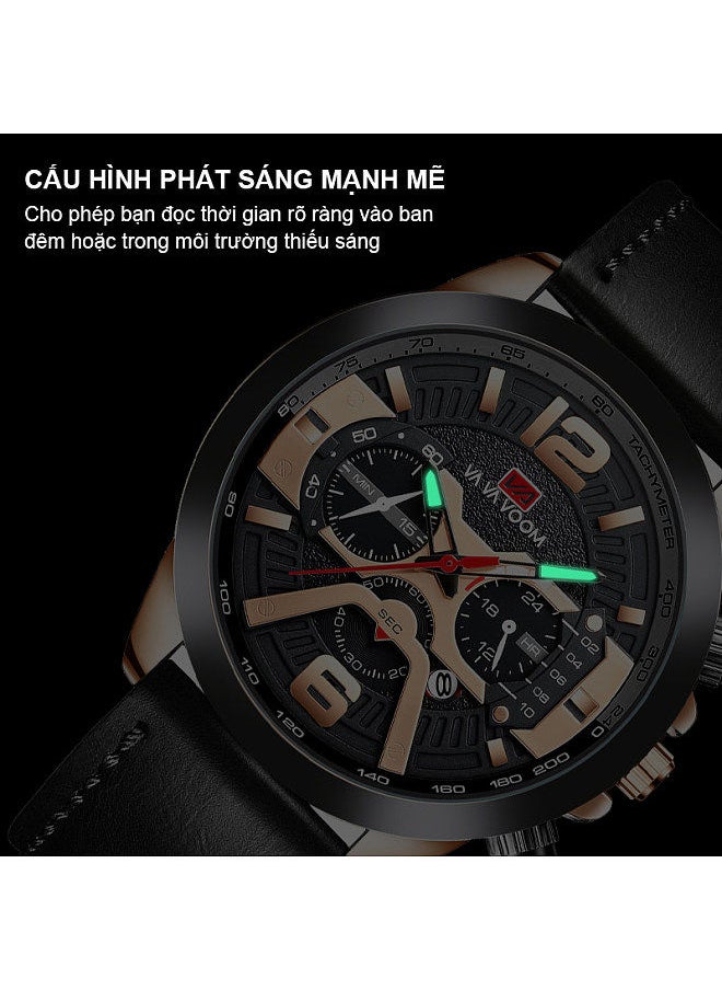 Generic - Men's Watches Luxury Quartz Wristwatch Men Business Casual Watch Fashion Luminous Clock Waterproof Watch - Image 1