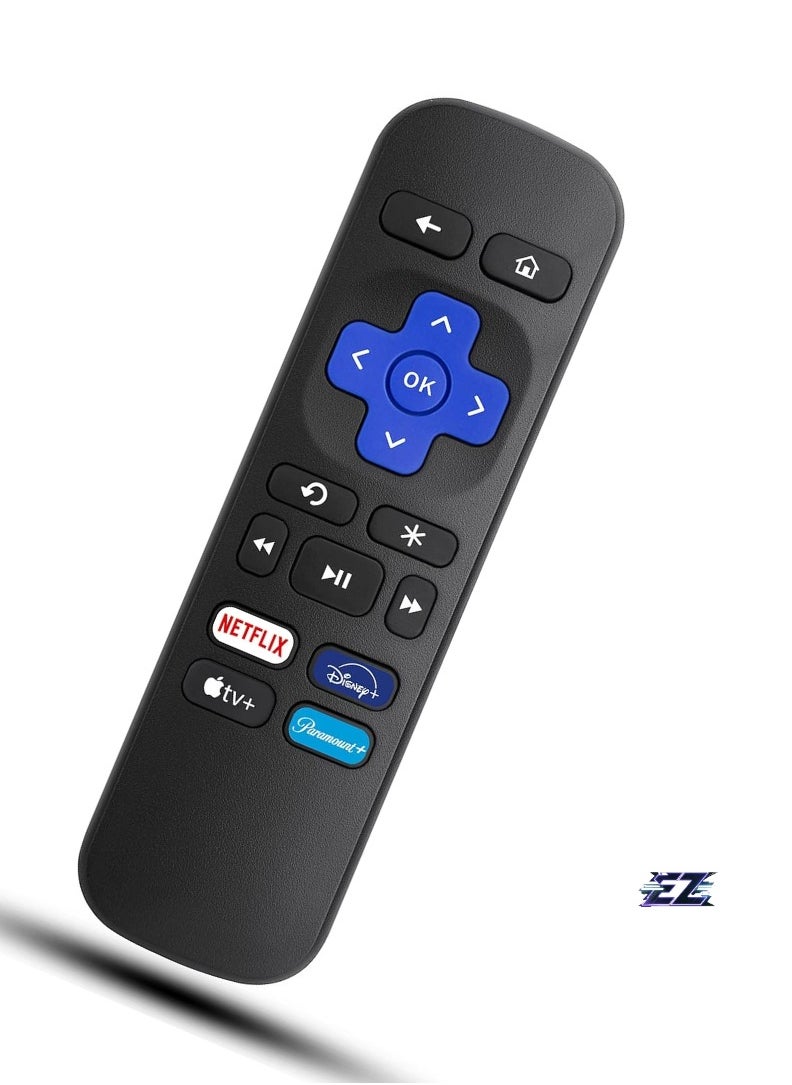 Replacement Remote Control for Roku Box, Compatible with Roku 1/2/3/4 (HD, LT, XS, XD), Roku Express, Roku Premiere (NOT for Roku Stick and Roku TV) – With Battery