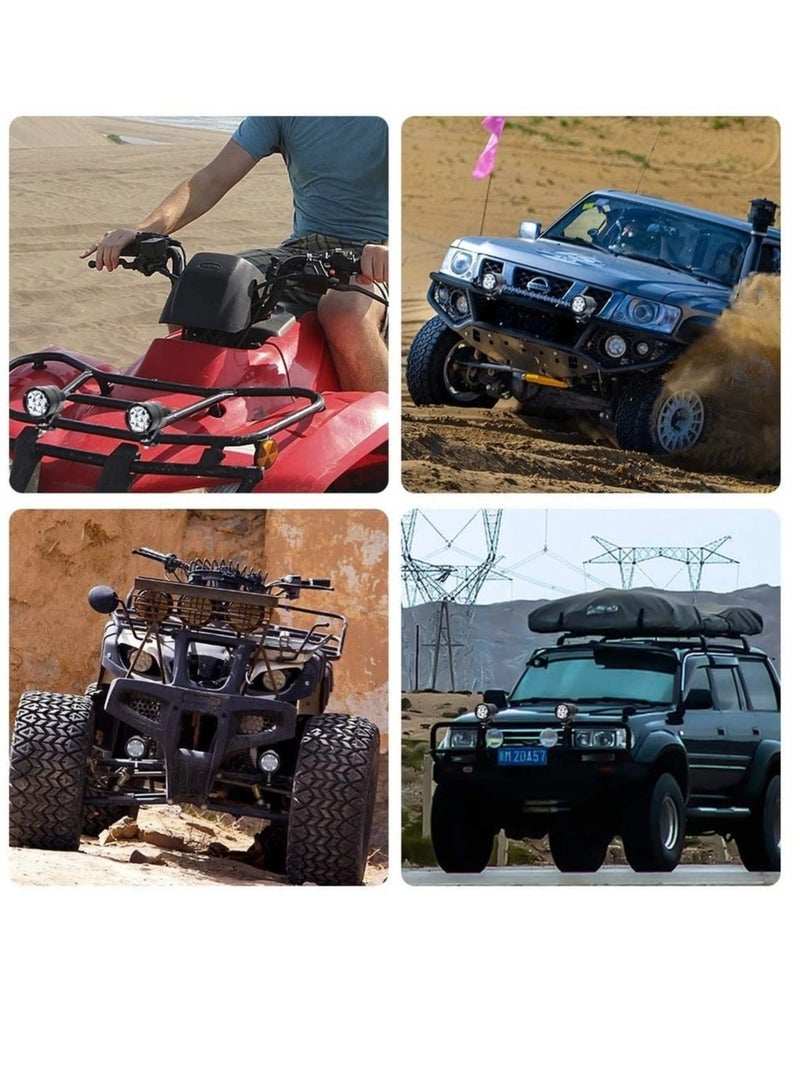 Loquat Motorcycle Spotlight LED Headlights Yellow White 3000k 6000K Auxiliary Faro LED Moto Assemblies Lamp 24V Driving Fog Light With on - Image 5