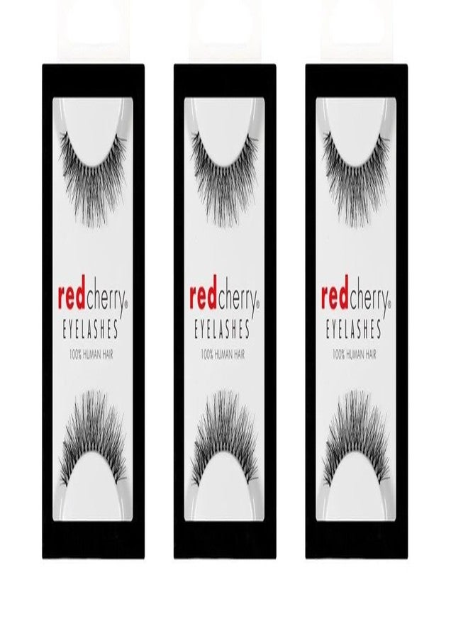 Red Cherry Eyelashes #218 (3 Pairs Pack) - Image 1