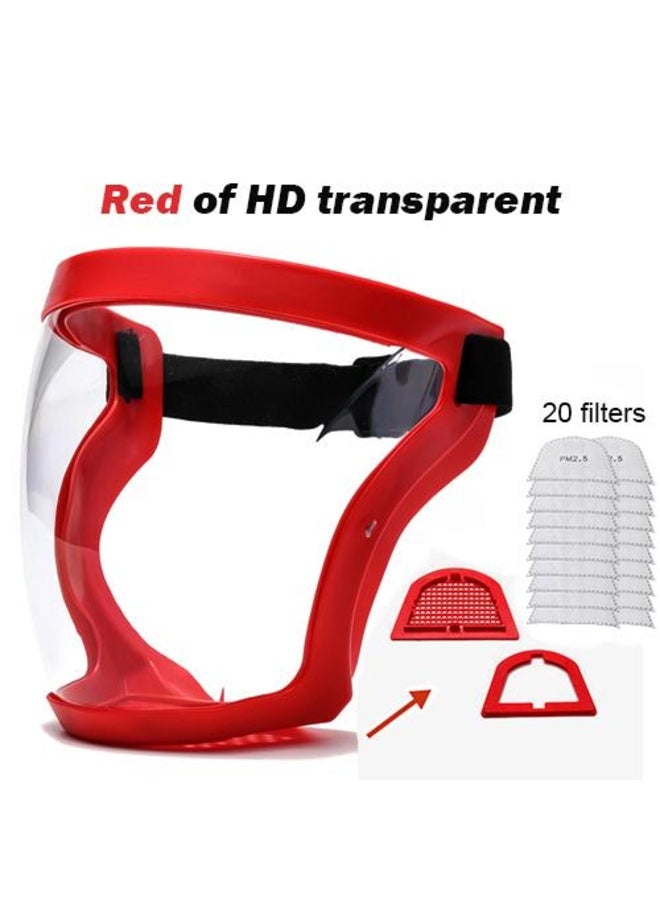 Dustproof Anti-fog Faceshield with Safety Glasses - Image 2