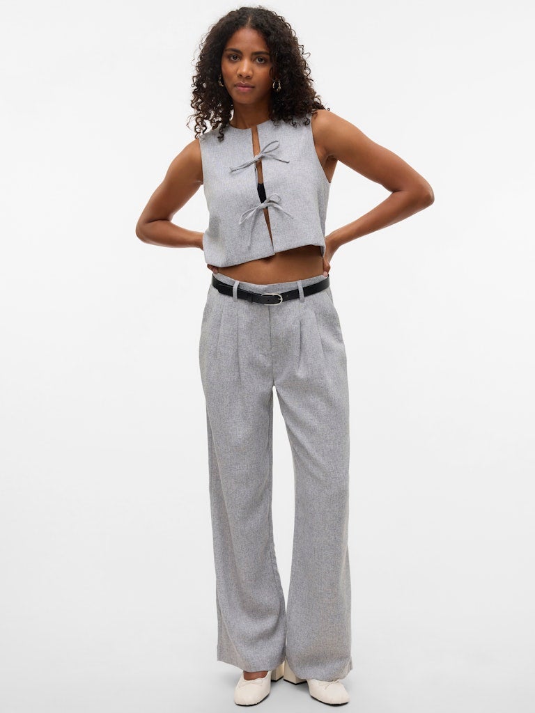VERO MODA VMTAMMI MW WIDE TWEED PANT - Image 5