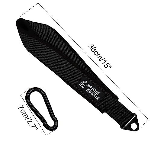 Lights Mountain Arm Wrestling Training Strap Belt Hand Grip Arm Finger Forearm Exerciser Strengthener for Cable Machine and Free Weight - Image 2