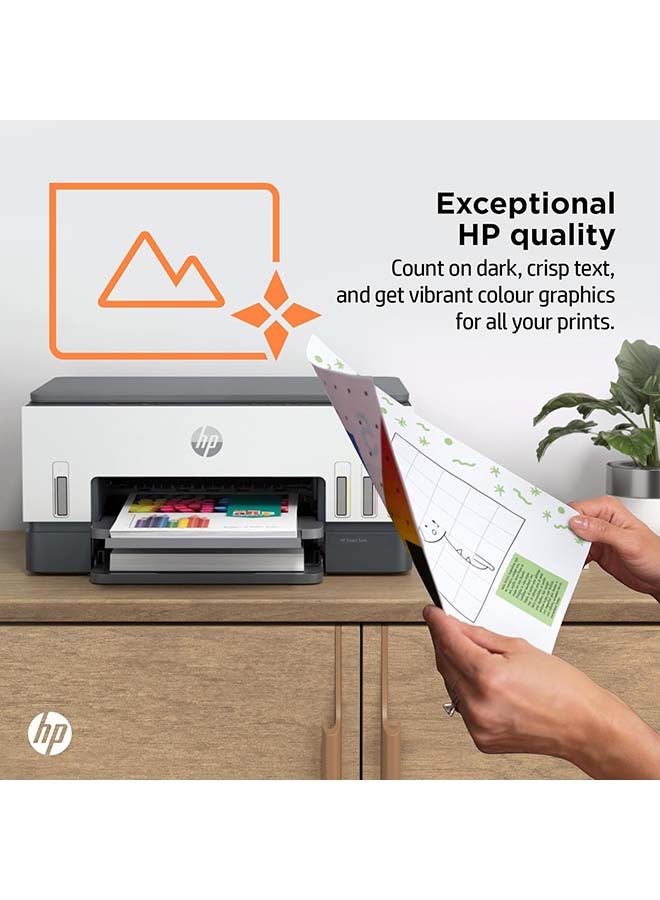 HP Smart Tank 670 All-in-One Printer, Print, Scan, Copy, Wireless, Scan to PDF, Fast two-sided printing, Up to 18,000 black or 8,000 color pages [6UU48A] Grey - Image 5