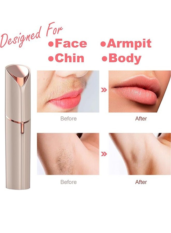 Generic Women Facial Hair Remover - Hair Removal Shaver For Women - Usb Rechargeable Women Facial Shaver Trimmer For Face Lip Chin Peach Hair Arm Leg And Bikini Line - Image 2