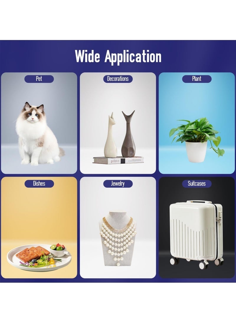 Bukela Foldable USB Light Box Photography, 40CM Large Photo Studio Light Box, Professional Dimmable Photo Booth with 5 Backdrops for Jewelry and Food Items Product Photography - Image 2