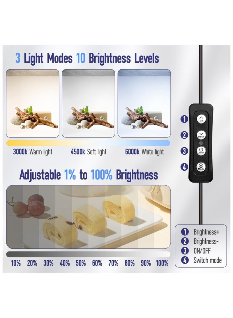 Bukela Foldable USB Light Box Photography, 40CM Large Photo Studio Light Box, Professional Dimmable Photo Booth with 5 Backdrops for Jewelry and Food Items Product Photography - Image 5