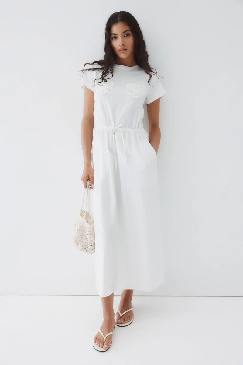 H&M Drawstring-waist cotton dress