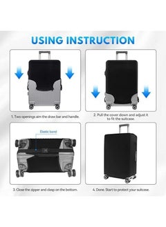 Verage  Spandex Anti-Scratch Luggage Cover Medium Size 24 to 26 Inch  - Image 4