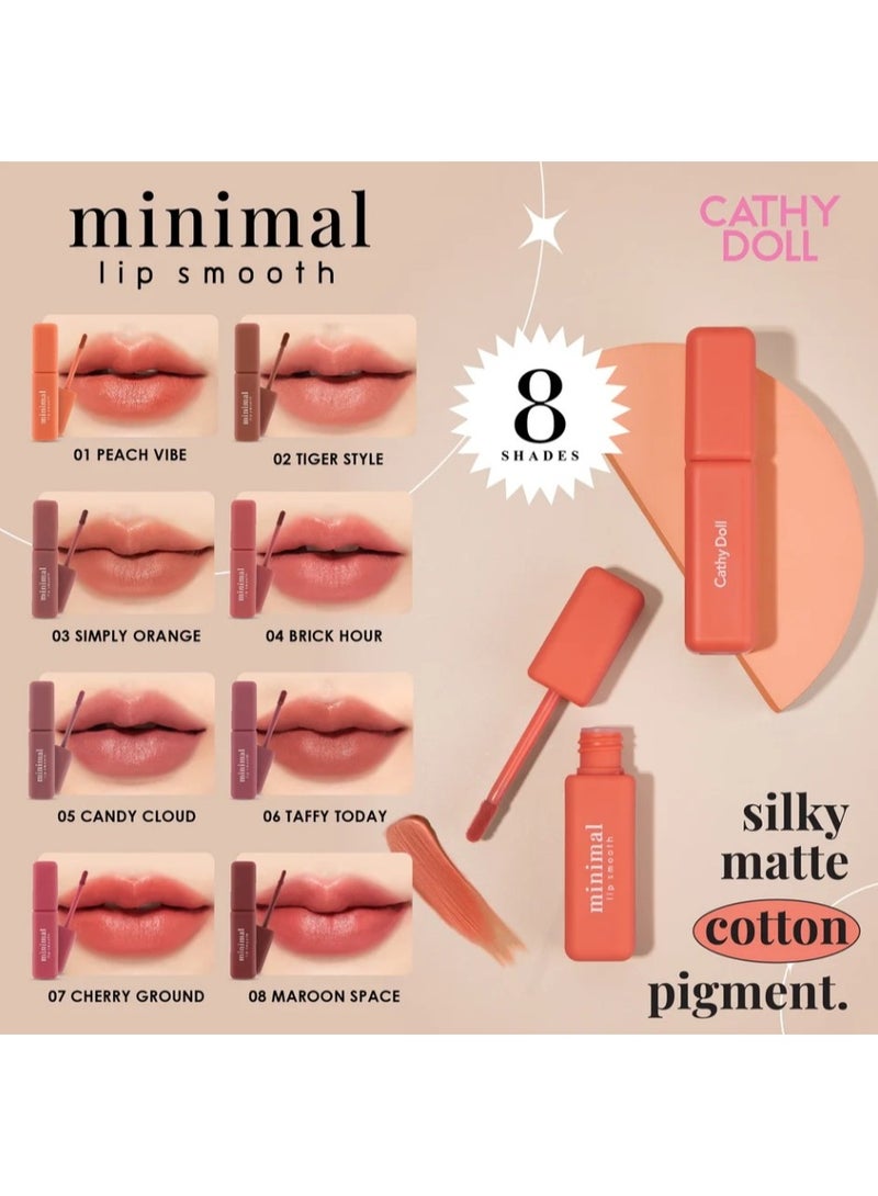 Cathy Doll Minimal Lip Smooth Lipstick 01 Peach Vibe, 27g –  Smooth & Moisturizing Lip Color - Image 3