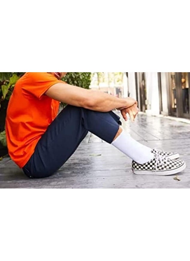 Tango Men's Everyday Cushion Comfort Crew Socks - Multipack - Free Size EU 40-46 (ALL WHITE - 6 Pairs Pack, 6)  - Image 4
