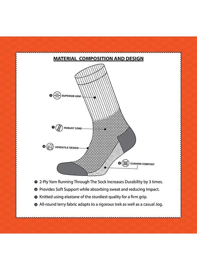 Tango Men's Everyday Cushion Comfort Crew Socks - Multipack - Free Size EU 40-46 (ALL WHITE - 6 Pairs Pack, 6)  - Image 3