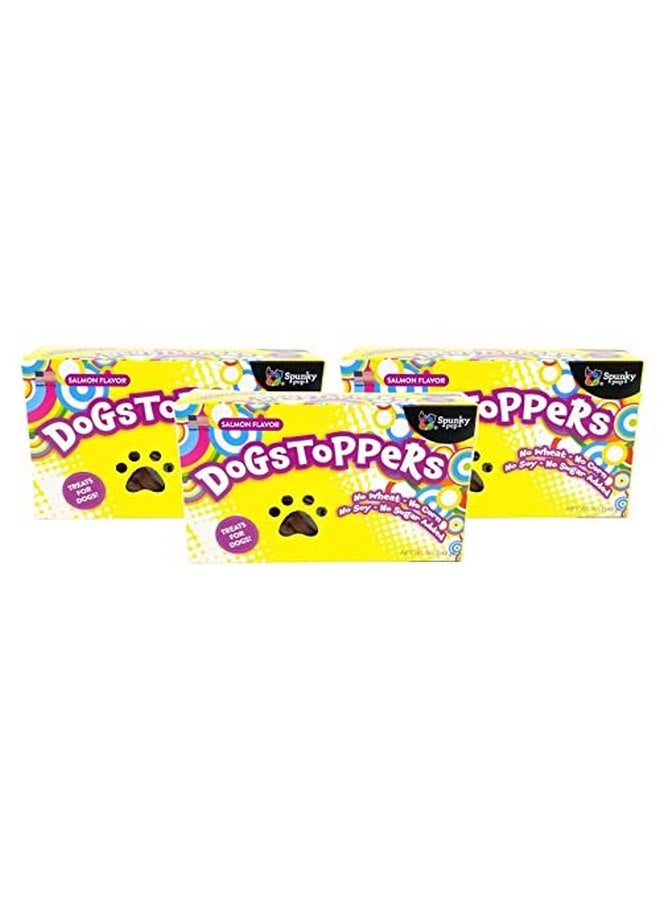 Spunky pup 3 Pack of Dogstoppers Cheese-Flavor Wheat-Free Dog Treats, 5 Ounces Each, Made in The USA
