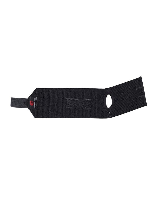 omtex Elasticized Fabric Hand and Thumb Support, Cotton-Nylon-Spandex Blend, Free Size - 1 Count, Black, Orthopedic Style Wrist Grip Band for Hands, Suitable for Gym and Exercise Use - Image 5