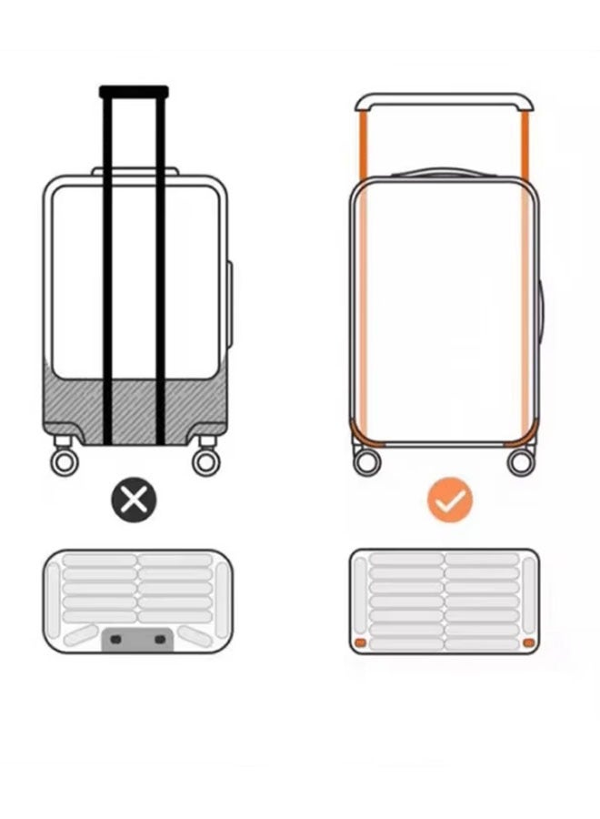 NKX Premium Expandable Aluminum Frame & PC Suitcase with Broad Handle 24 Inch  - Image 4