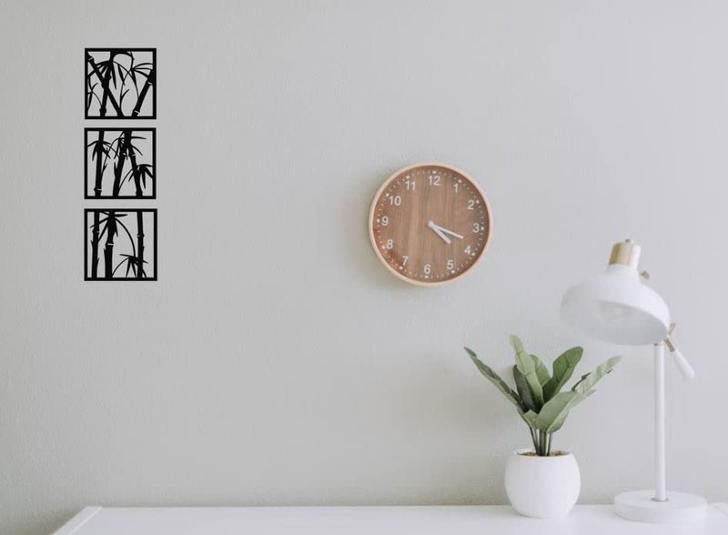 ATIVAN DECOR ATIVAN DECOR Wooden Wall Art Elegant Home Decor For A Timeless Appeal Wall Decor Items For Living Room Kitchen Bedroom Office Wall Set of 3 - Image 2