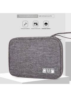Generic Data Cable Storage Bag Headset Digital Bag Power Charger U Disk Multi-functional Travel Portable Storage Bag-Color:Purple  - Image 2