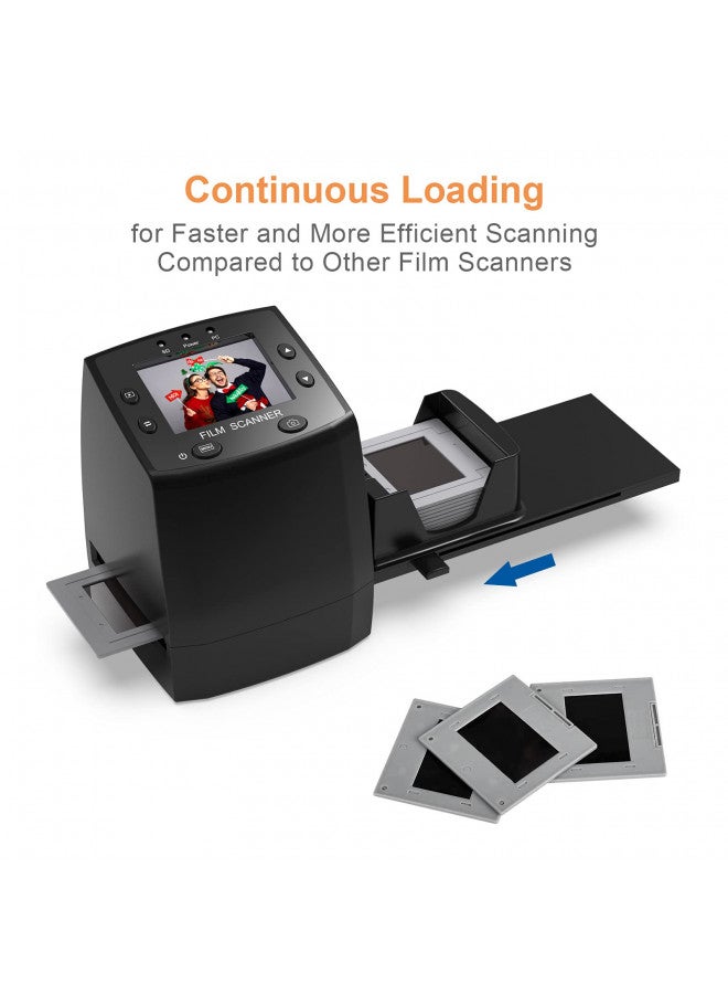 DIGITNOW ديجيت ناو! 135 ماسح أفلام سلبية عالي الدقة، عارض شرائح، تحويل أفلام 35 مم وشرائح إلى JPEG رقمي وحفظها في بطاقة SD، مع مغذيات تركيب الشرائح، لا حاجة لجهاز كمبيوتر/برامج - Image 4