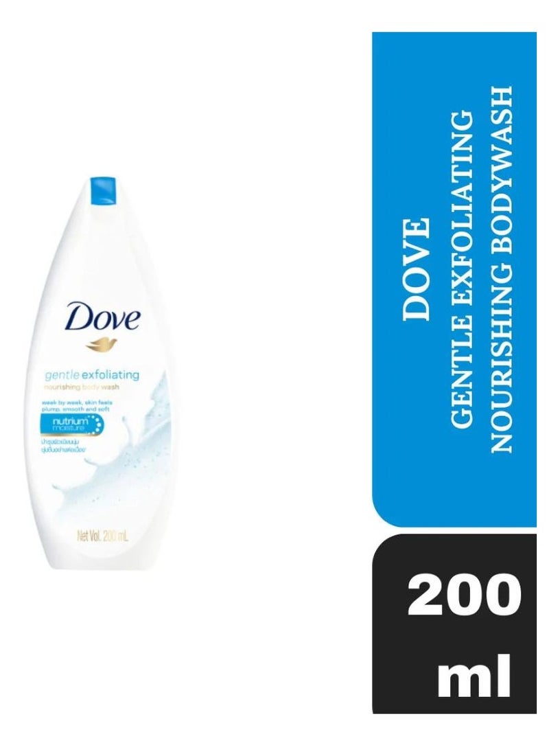 Dove Gentle Exfoliating Nourishing Body Wash 200ml