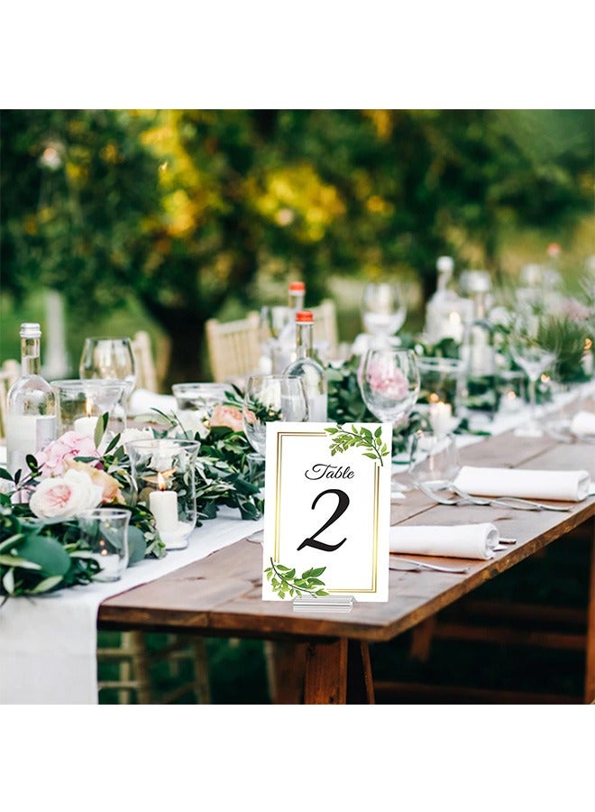 Ant 12-Piece Clear Acrylic Stands, Place Card Holders Table Number Stands Card, Display Stand for Dining Table Shop Office Wedding Photo Painting Business Card Holder 50*30*10mm - Image 3