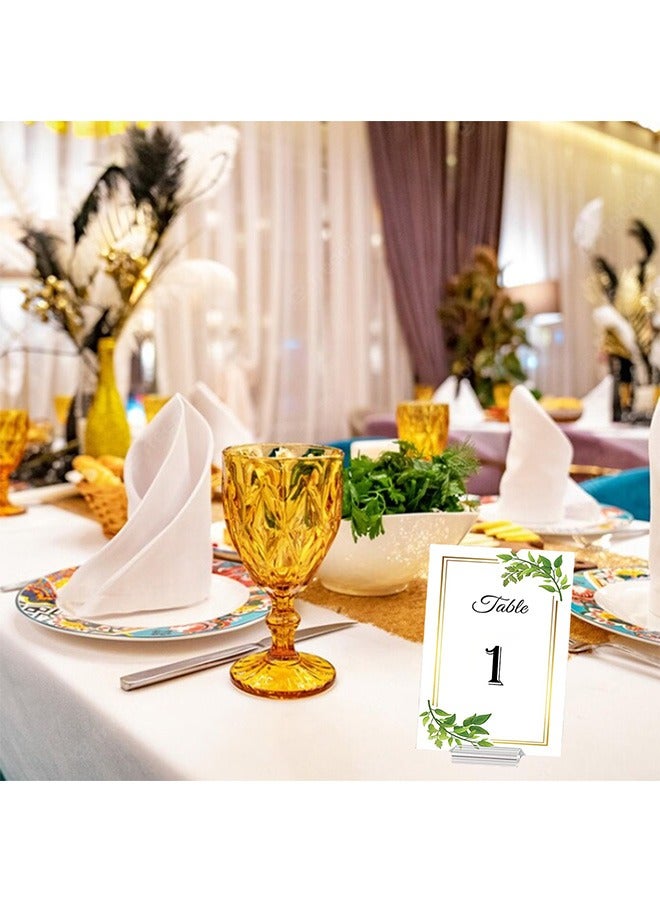 Ant 12-Piece Clear Acrylic Stands, Place Card Holders Table Number Stands Card, Display Stand for Dining Table Shop Office Wedding Photo Painting Business Card Holder 50*30*10mm - Image 4