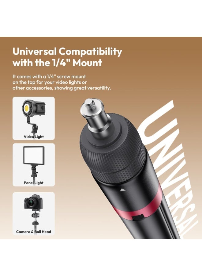 ULANZI AT-05 2M Heavy Duty Foldable Light Stand, 6.56ft Extendable Tripod for Strobe Lights, Webcams, Cameras & Softboxes, Bearable Load up to 5kg - Image 5