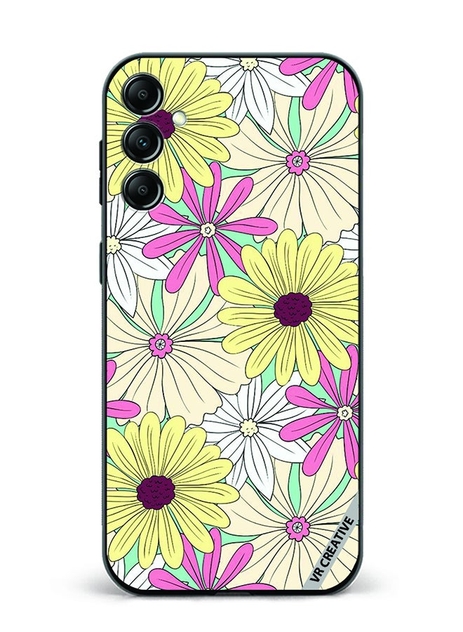 VR CREATIVE Protective Case Cover For Samsung Galaxy A55 Flowers Design Multicolour - Image 1