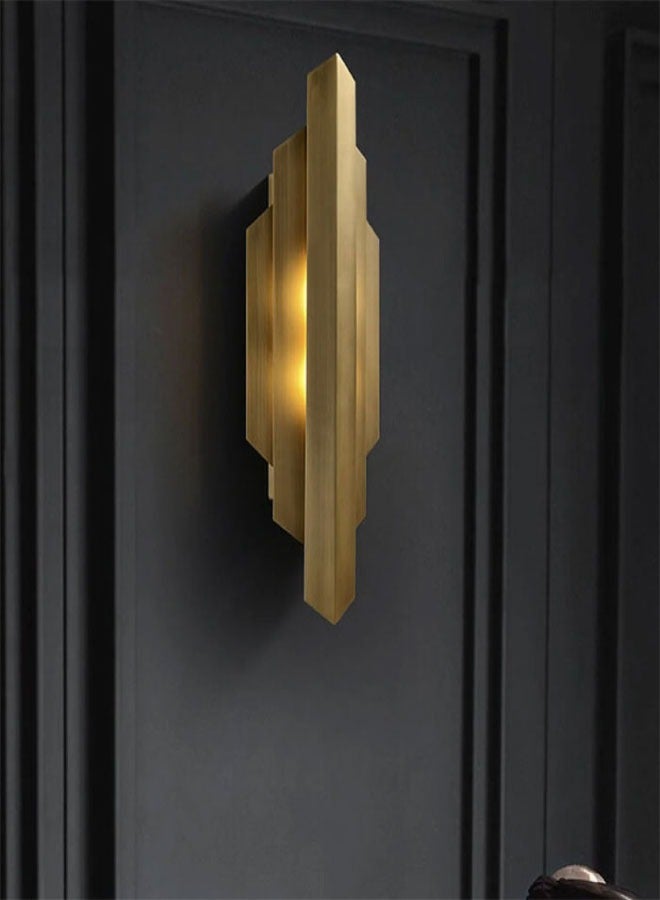 ٍSiera Light Graphic  Sharp Gold Modern Wall Light 45cm BJ064 - Image 2