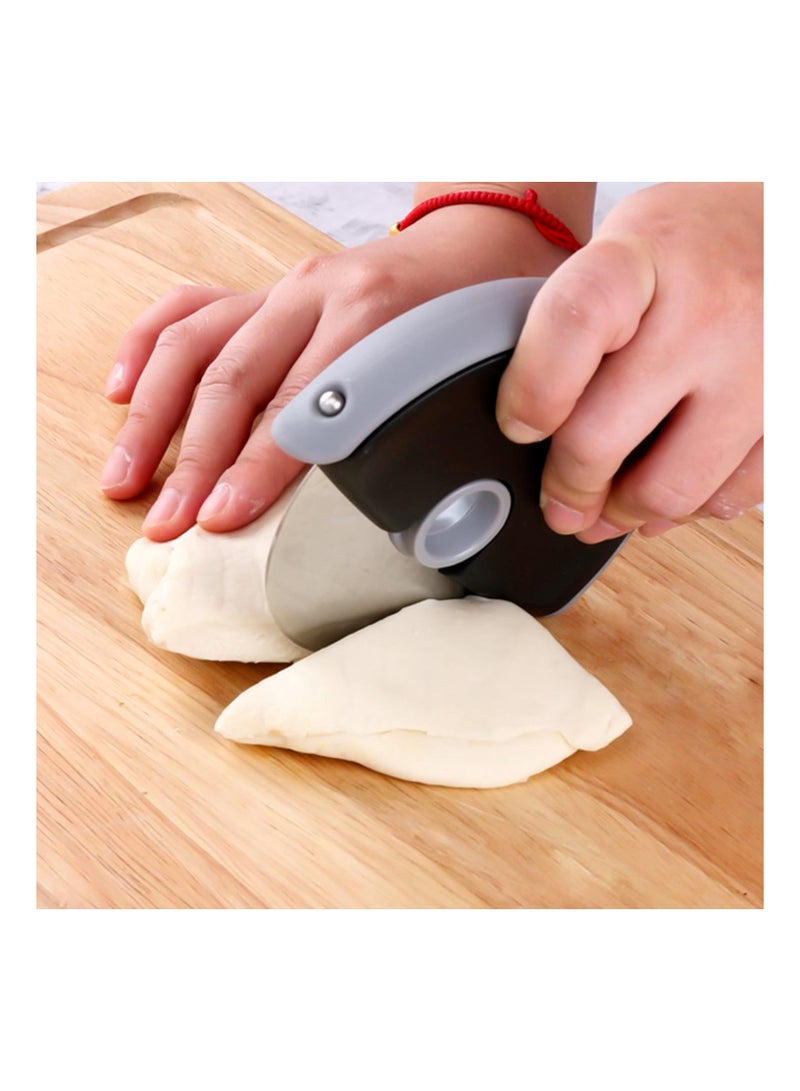 SYOSI Pizza Cutter Wheel, Stainless Steel Pizza Slicer, Pizza Knife Wheel Compact, with Blade Protectors, Use for Pizza, Dough, Bread Ect, Easy-Clean - Image 5
