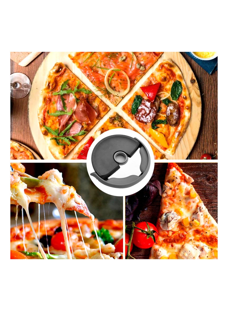 SYOSI Pizza Cutter Wheel, Stainless Steel Pizza Slicer, Pizza Knife Wheel Compact, with Blade Protectors, Use for Pizza, Dough, Bread Ect, Easy-Clean - Image 4