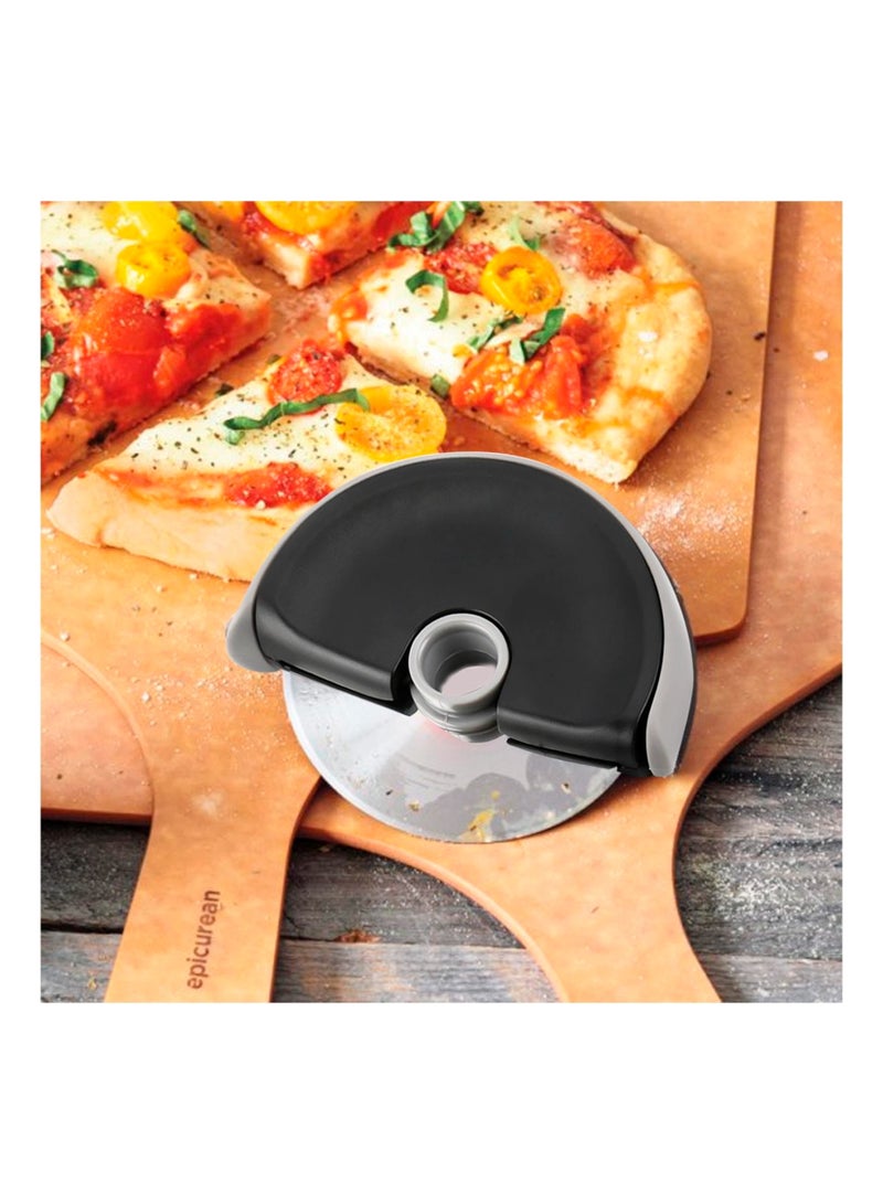 SYOSI Pizza Cutter Wheel, Stainless Steel Pizza Slicer, Pizza Knife Wheel Compact, with Blade Protectors, Use for Pizza, Dough, Bread Ect, Easy-Clean - Image 2
