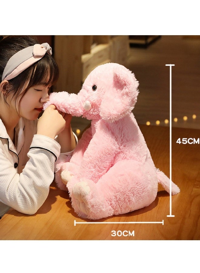 Elephant Plush Pillow, 45cm Stuffed Elephant Body Pillow, Realistic Cute Co-sleeping Elephant Toy, Soft Elephant Backrest Pillow,  for Home Decor  - Image 5