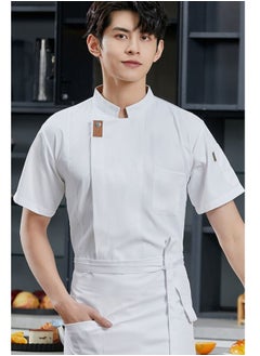 NIBEMINENT Summer  Hotel Restaurant Catering Chef Kitchen Uniform Chef Work Clothes Restaurant Waiter Work Clothes  - Image 1