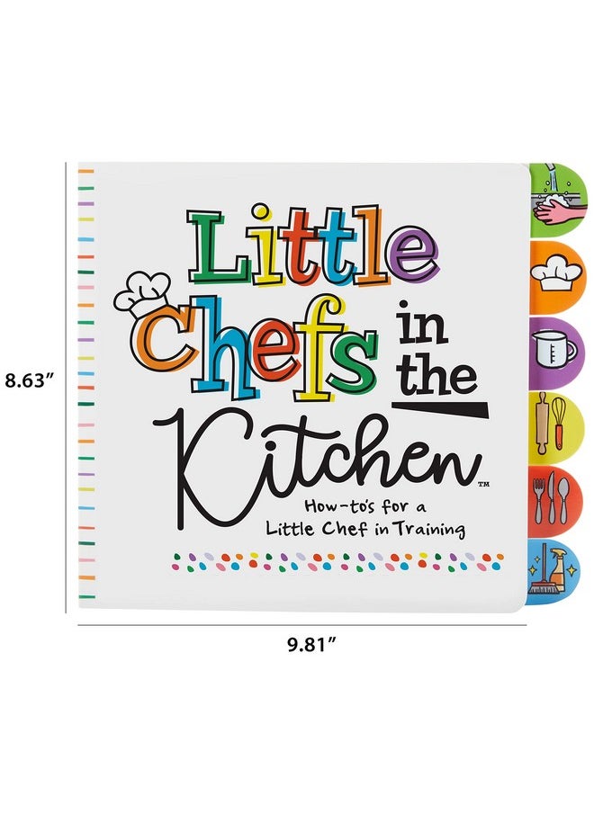 C.R. Gibson C.R. Gibson BBBT-24941 Kids in The Kitchen Tabbed Board Book for Toddlers, 6 Pages and 7.5" x 7.5", Multicolor  - Image 5