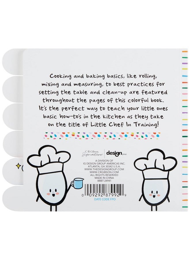 C.R. Gibson C.R. Gibson BBBT-24941 Kids in The Kitchen Tabbed Board Book for Toddlers, 6 Pages and 7.5" x 7.5", Multicolor  - Image 2