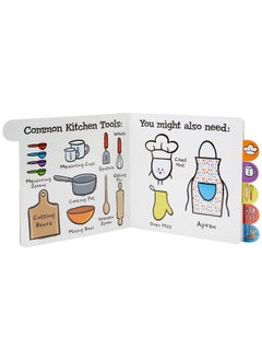C.R. Gibson C.R. Gibson BBBT-24941 Kids in The Kitchen Tabbed Board Book for Toddlers, 6 Pages and 7.5" x 7.5", Multicolor  - Image 3
