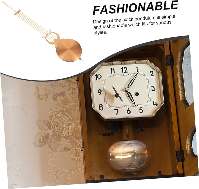 POPETPOP Metal Clock Pendulum Replacement for DIY Wall Clocks Mute Decorative Pendulum Supply for Home Office Bedroom and More Durable and Stylish - Image 2