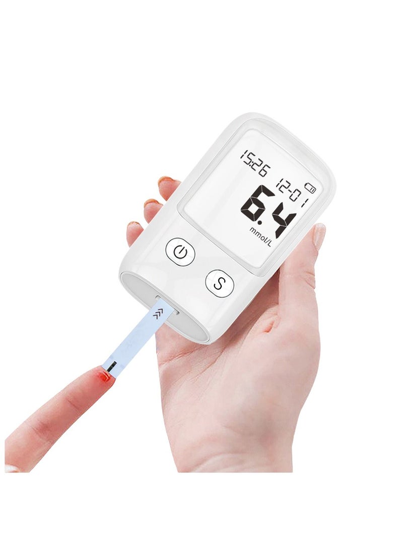 Generic - Blood Glucose Monitoring System, Self-monitoring Blood Sugar Test Kit with 50 Glucometer Strips and 50 Lancets, Diabetes Testing Set, Glucometer Kit for Home - Image 1
