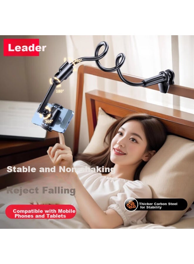 Lingchen Bedside Ipad Tablet Lazy Bracket Universal Bedside Clip Mobile Phone Holder Desktop Telescopic Support Bracket Live Online Course Tiktok Video Chasing Artifact 110Cm
