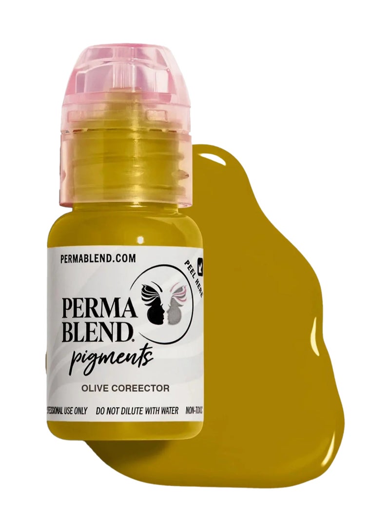 مصحح صبغة 15 مل مصحح زيتون الأفضل لتصبغ البشرة، البقع الداكنة، وتصحيح لون البشرة غير المتساوي مع لون نباتي.