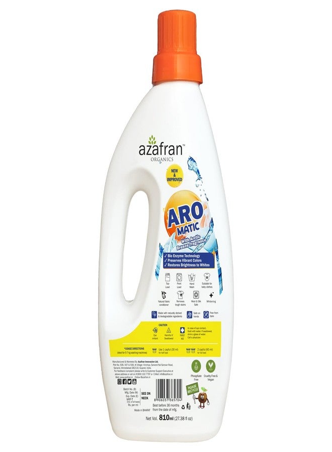 Azafran Plant Based ARO Matic Arctic Breeze Liquid Detergent, Removes Tough Stains, Ideal for Top or Front Load, For All Clothes, Delicates & Baby Clothes, Gentle on Skin, Eco-Friendly & Biodegradable - Image 2