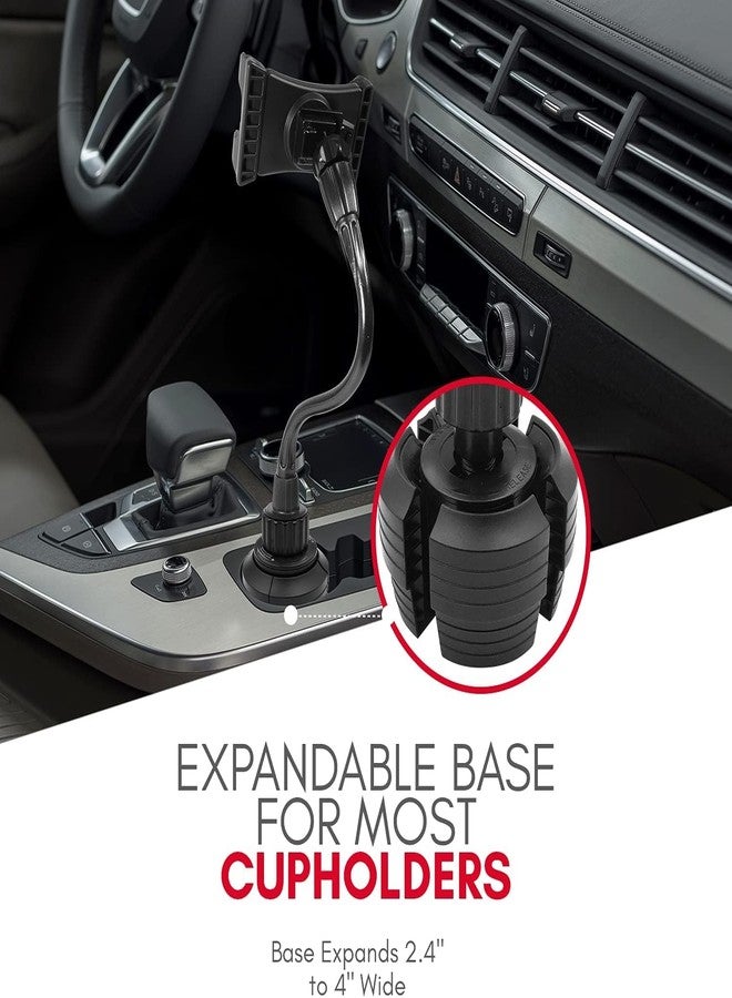 Macally Cup Holder Tablet Mount for Car - Sturdy and Adjustable Design - Tablet Holder for Car Cup Holder - Compatible with iPad Pro/Air/Mini, etc. - Image 5