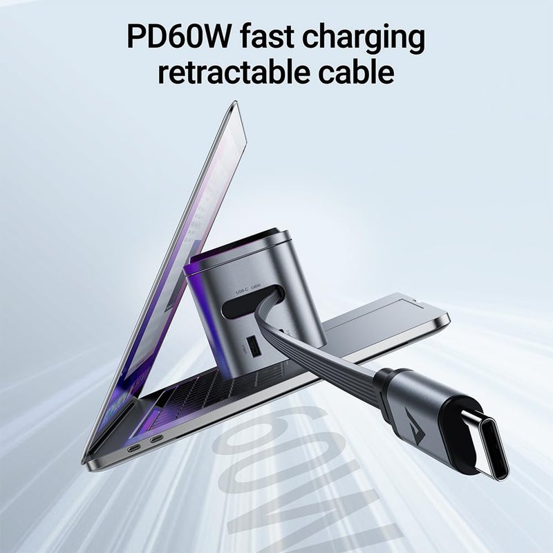 ACEFAST 6-in-1 80W Foldable GaN Wireless Fast Charging Station for iPhone 17/16/15 Series, Desktop Magnetic Wireless Charger Dock Station with USB C Rretractable Cable for AirPods 2/3/4/Pro 2/Pro 3 - Image 4