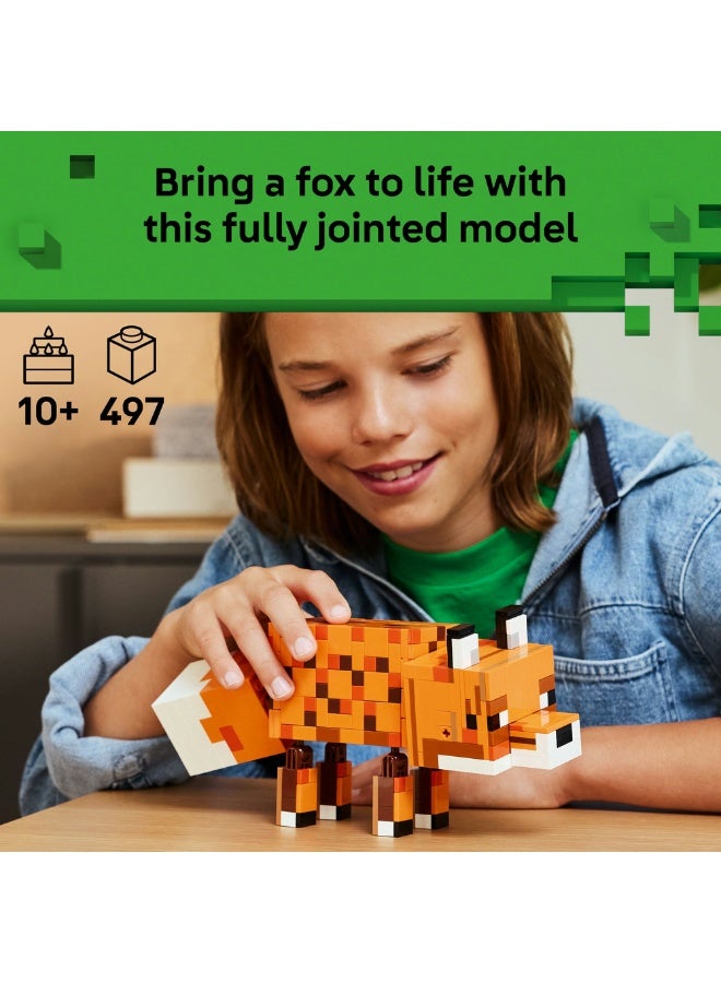 LEGO Minecraft The Fox Toy - Gaming Decor Gift 21588 (Age 10+, 497 Pieces) - Image 3