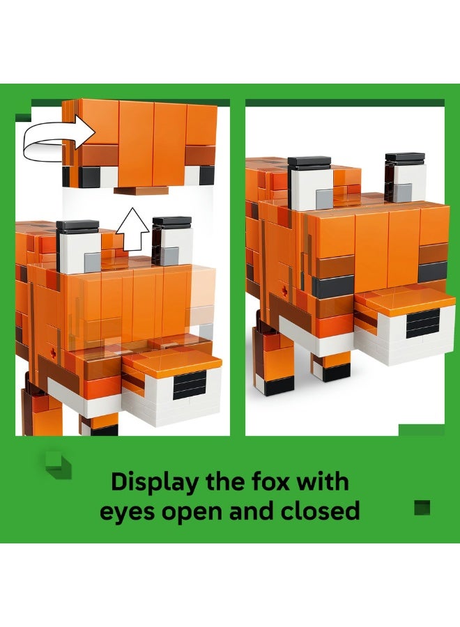 LEGO Minecraft The Fox Toy - Gaming Decor Gift 21588 (Age 10+, 497 Pieces) - Image 4