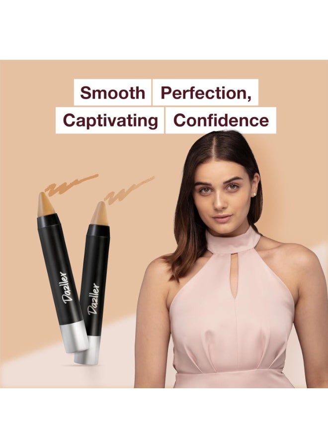 Dazller Blend 'N Brighten Concealer Stick, Creamy, No Caking, Full Coverage, Long lasting, Water-resistant, 191 - Star Fish, 4.5g - Image 2